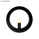 GobekUsa Modern Black/White Circle Wall Light - Simple Metallic 1 Light Wall Lamp for Bedroom and Hallway