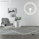 GobekUsa Modern Black/White Circle Wall Light - Simple Metallic 1 Light Wall Lamp for Bedroom and Hallway