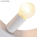GobekUsa Modern Black/White Circle Wall Light - Simple Metallic 1 Light Wall Lamp for Bedroom and Hallway