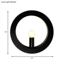 GobekUsa Modern Black/White Circle Wall Light - Simple Metallic 1 Light Wall Lamp for Bedroom and Hallway