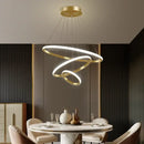 GobekUsa Circles Chandelier Pendant Lamp 3 Rings Ceiling Light