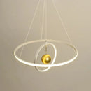 GobekUsa Circular Iron Ball Pendant Chandelier LED Lighting Fixtures