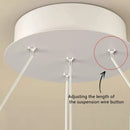 GobekUsa Circular Iron Ball Pendant Chandelier LED Lighting Fixtures