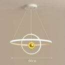 GobekUsa Circular Iron Ball Pendant Chandelier LED Lighting Fixtures