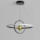 GobekUsa Circular Iron Ball Pendant Chandelier LED Lighting Fixtures