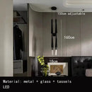 GobekUsa Cloth Pendant Light with Acrylic Shade and G9 Bulb for Dining Room and Kitchen
