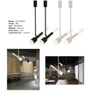 GobekUsa 8W COB Pendant Spotlight for Bedroom, Living Room, Restaurant - Black/White Aluminum