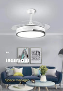 GobekUsa Copper Ceiling Fan with Energy-saving Lighting, Modern Style, 6-speed Variab