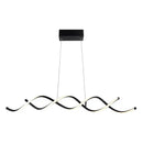 GobekUsa Black Metal LED Pendant Ceiling Light for Contemporary Dining Room Decor