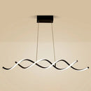 GobekUsa Black Metal LED Pendant Ceiling Light for Contemporary Dining Room Decor