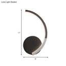 GobekUsa Modern Curved Line LED Wall Mounted Sconce in Black, White, Warm Light - Acrylic Lamp Fixture for Living Room