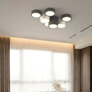 GobekUsa Geometric Chandelier: Minimalist Modern Luxe Black White Bedroom Lamp