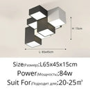 GobekUsa Geometric Chandelier: Minimalist Modern Luxe Black White Bedroom Lamp