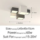 GobekUsa Geometric Chandelier: Minimalist Modern Luxe Black White Bedroom Lamp