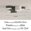 GobekUsa Geometric Chandelier: Minimalist Modern Luxe Black White Bedroom Lamp