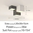 GobekUsa Geometric Chandelier: Minimalist Modern Luxe Black White Bedroom Lamp