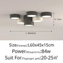 GobekUsa Geometric Chandelier: Minimalist Modern Luxe Black White Bedroom Lamp