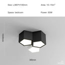 GobekUsa Black White Diamond LED Ceiling Chandelier for Modern Home and Office