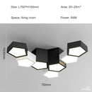 GobekUsa Black White Diamond LED Ceiling Chandelier for Modern Home and Office