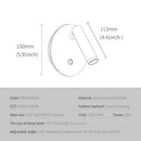 GobekUsa Dimmable LED Wall Lamp with Touch Switch, 340° Rotatable Backlight for Bedside & Study