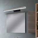GobekUsa Black Metal LED Bathroom Wall Sconce with Double Arm: Modern Rectangle Vanity Light
