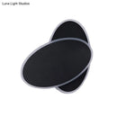 GobekUsa Modern Double Oval Bedside LED Wall Sconce Lamp in Black/White with Warm Light