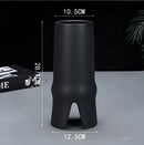 GobekUsa Elegant Striped Ceramic Vase TV Cabinet Crafts Hydroponic Home Decor Gift