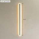 GobekUsa Sleek Elliptical Acrylic Wall Sconce with LED Lighting for Aisle