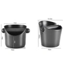 Modern black & white espresso knock box kitchen portafilter holder by Decorbites