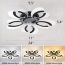 GobekUsa Ceiling Fan Light LED, Remote Control, Silent, 220V
