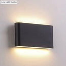GobekUsa Nordic Aluminum Flush Mount Wall Lamp - Black/White LED Sconce Light Fixture (Small/Large)