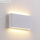 GobekUsa Nordic Aluminum Flush Mount Wall Lamp - Black/White LED Sconce Light Fixture (Small/Large)