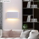 GobekUsa Nordic Aluminum Flush Mount Wall Lamp - Black/White LED Sconce Light Fixture (Small/Large)