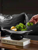 GobekUsa Geometric Acrylic Fruit Plate Tray for Snacks and Jewelry Storage