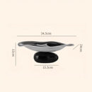 GobekUsa Geometric Acrylic Fruit Plate Tray for Snacks and Jewelry Storage