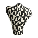 GobekUsa Geometric Diamond Ceramic Vase for Home Decoration and Flower Arrangement