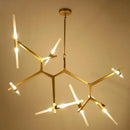 GobekUsa Glass LED Chandelier Ceiling Light for Modern Nordic Design Home Decor
