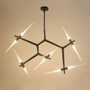 GobekUsa Glass LED Chandelier Ceiling Light for Modern Nordic Design Home Decor