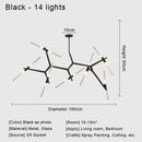 GobekUsa Glass LED Chandelier Ceiling Light for Modern Nordic Design Home Decor
