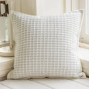 Modern black & white geometric jacquard cushion cover living room by Decorbites