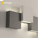 GobekUsa Geometric LED Wall Sconce Black White Light for Living Room Bedroom Hallway