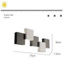 GobekUsa Geometric LED Wall Sconce Black White Light for Living Room Bedroom Hallway
