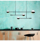 GobekUsa Geometric Line Iron Pendant Lamp for Living Room, Bedroom, Study, Dining - Home Decor Luminare