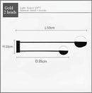 GobekUsa Geometric Line Iron Pendant Lamp for Living Room, Bedroom, Study, Dining - Home Decor Luminare