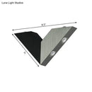 GobekUsa Modern LED Bedroom Wall Light with Geometric Metal Shade in Warm/White Light - Black & White