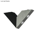 GobekUsa Modern LED Bedroom Wall Light with Geometric Metal Shade in Warm/White Light - Black & White