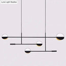 GobekUsa Contemporary Black Pendant Light with Metal Disc Island Lighting - 4 Bulbs - Distinctive Finish