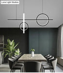 GobekUsa Contemporary LED Suspension Ceiling Lamp with Acrylic Shade - Stylish Parlour Pendant Lighting Fixture