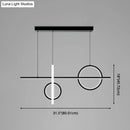 GobekUsa Contemporary LED Suspension Ceiling Lamp with Acrylic Shade - Stylish Parlour Pendant Lighting Fixture
