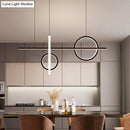 GobekUsa Contemporary LED Suspension Ceiling Lamp with Acrylic Shade - Stylish Parlour Pendant Lighting Fixture